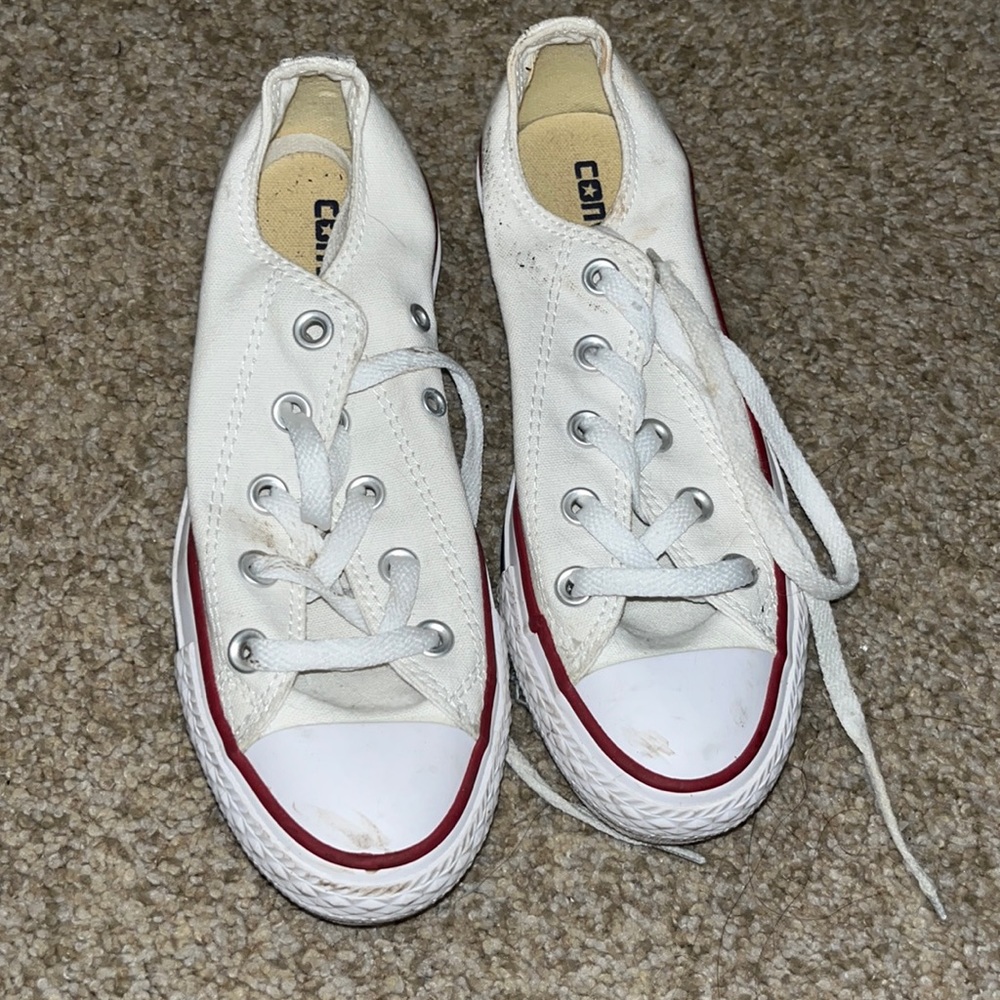 white low top converse